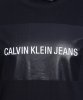 Longsleeve koszulka Calvin Klein Jeans na długi rękaw męska granatowa
